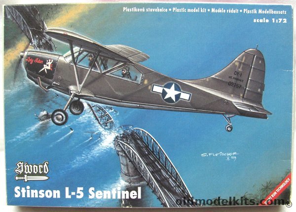 Sword 1/72 Stinson L-5 Sentinel - Consolidated OY-1 - VMO-4/VMO-5 'Lady Satan' from Iwo Jima / 153rd Liaison Sq on Attachment to US 1st Army Normandie 1944, SW 72004 plastic model kit